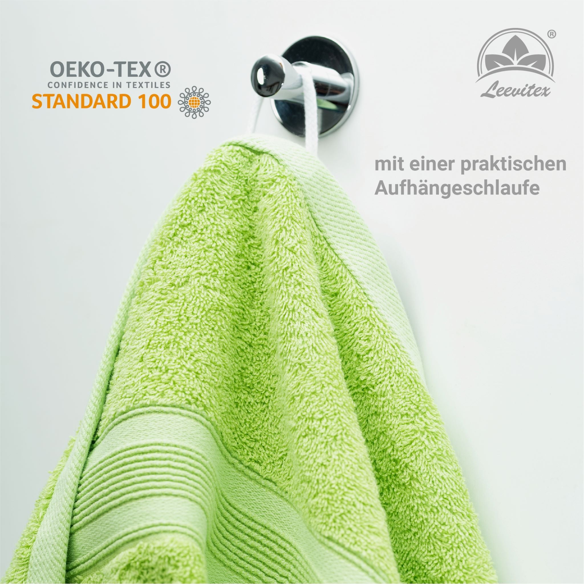 Saunatücher aus 100% Baumwolle im 1er Set – 80 x 200 cm, weich und saugfähig