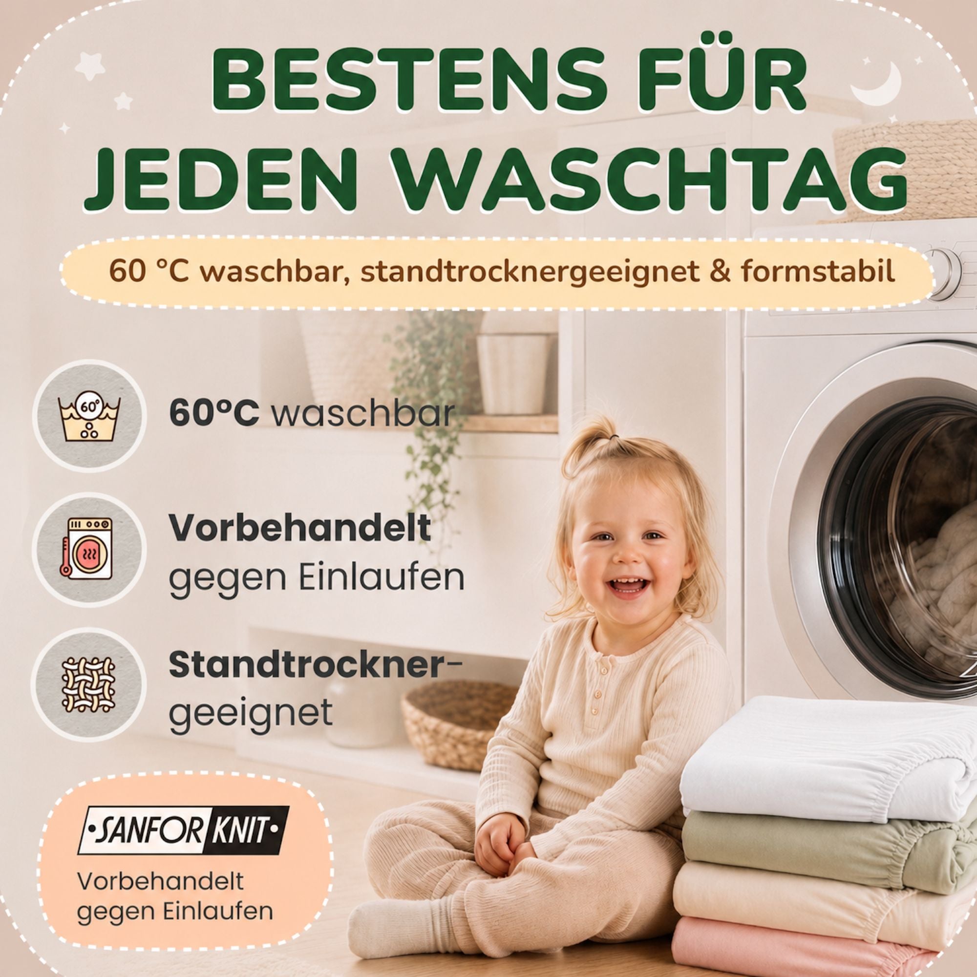 Kinderspannbettlaken von Leevitex im 2er Pack – 100% Jersey-Baumwolle, 70 x 140 cm