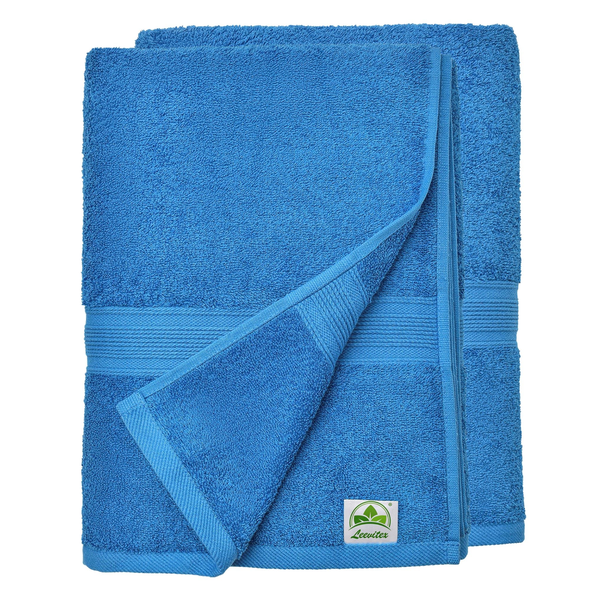 Saunatücher aus 100% Baumwolle im 2er Set – 80 x 200 cm, weich und saugfähig
