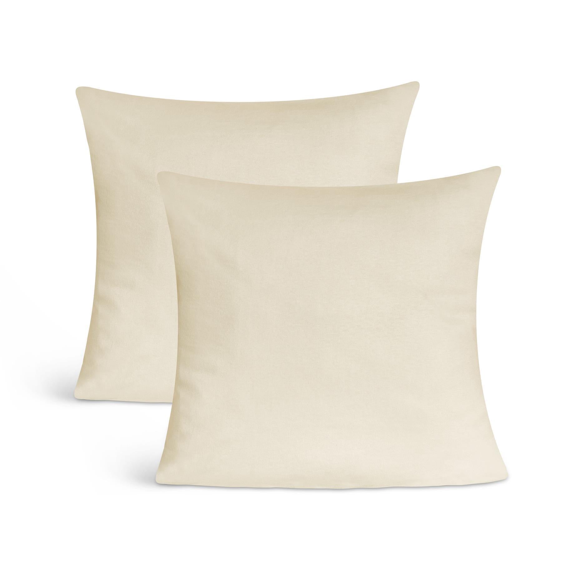 Kissenbezüge 2er Set 80x80 cm - 100% Baumwolle, stilvoll und gemütlich