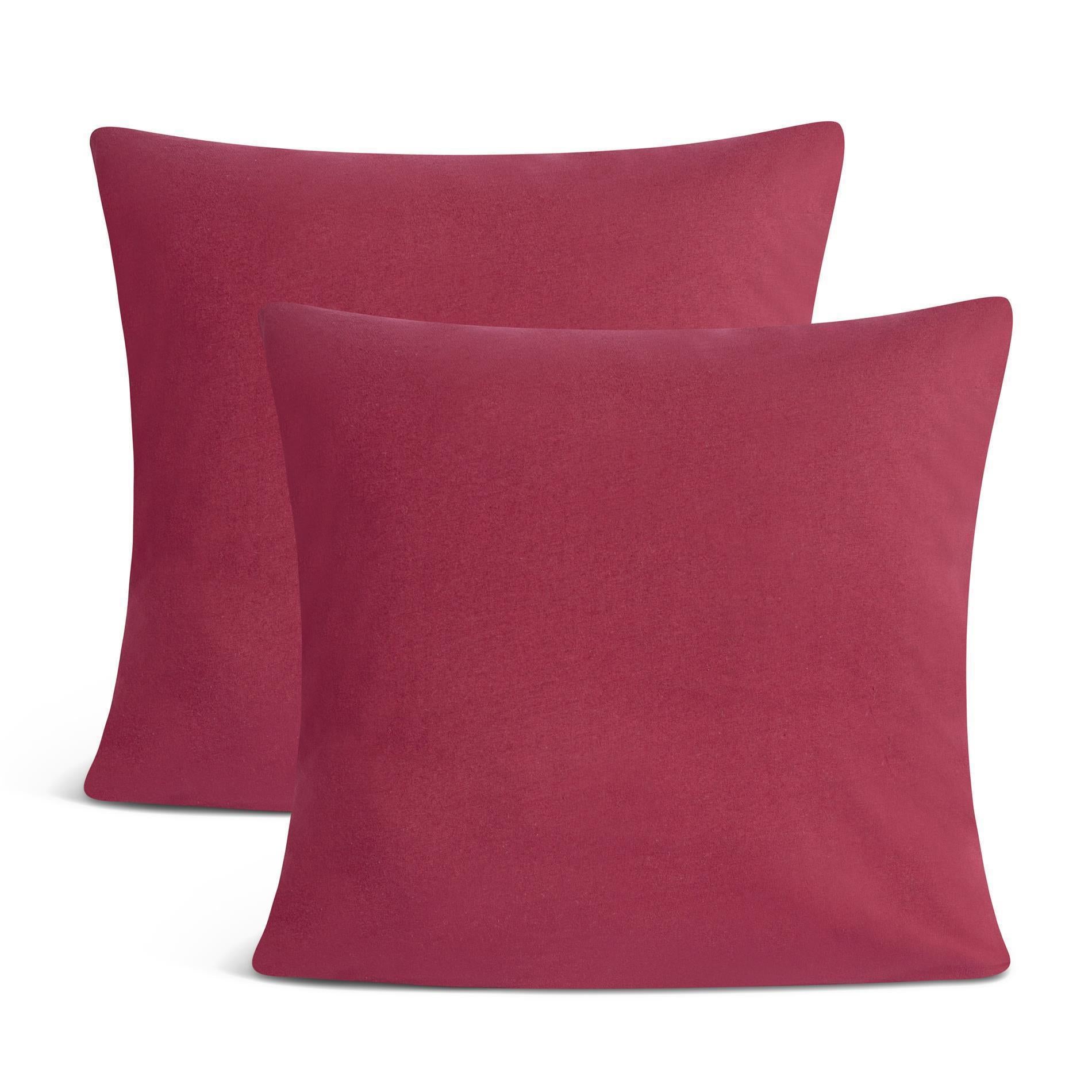 Kissenbezüge 2er Set 80x80 cm - 100% Baumwolle, stilvoll und gemütlich