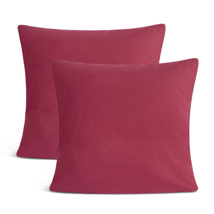Kissenbezüge 2er Set 80x80 cm - 100% Baumwolle, stilvoll und gemütlich