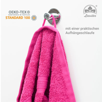 Handtücher von Leevitex – 4er Set, 100% Baumwolle, 50 x 100 cm, weich und saugfähig