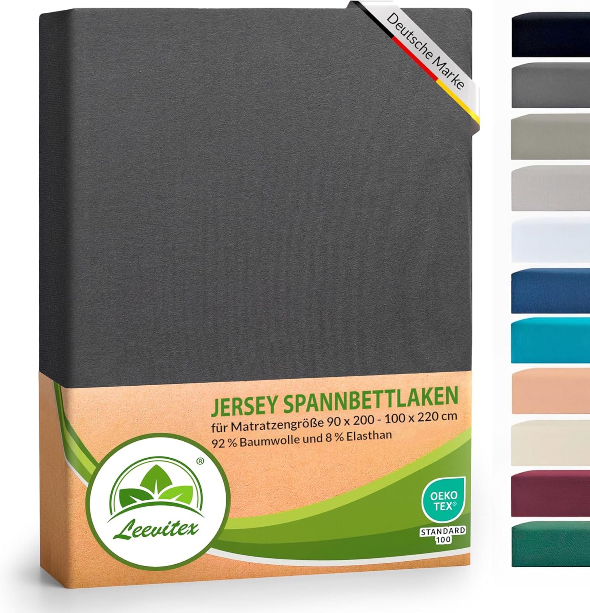 Spannbettlaken für Boxspringbetten 90x200 bis 100x220 cm