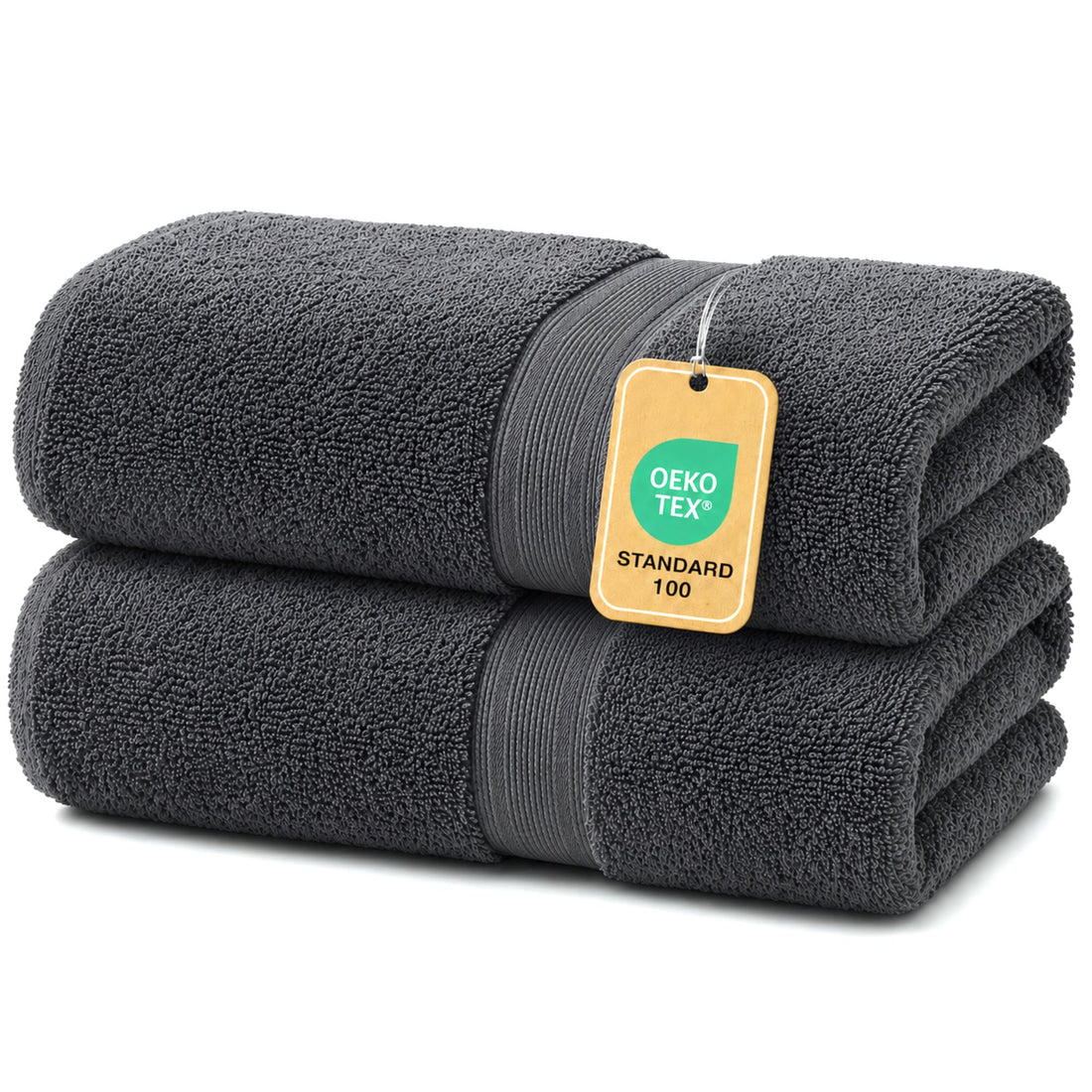 Duschtücher im 2er Set – 100% Baumwolle, 70 x 140 cm, weich und saugfähig