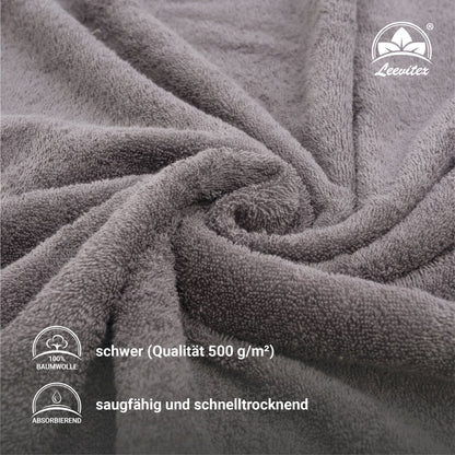 Saunatücher aus 100% Baumwolle im 1er Set – 80 x 200 cm, weich und saugfähig