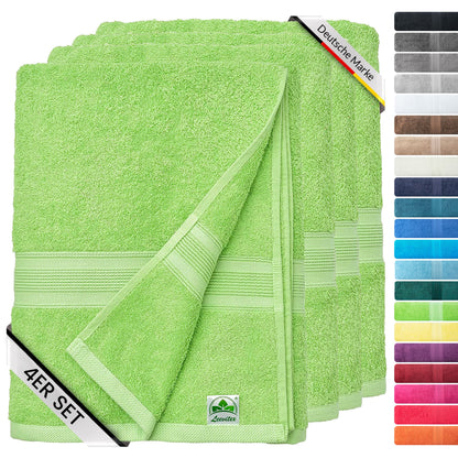 Handtücher von Leevitex – 4er Set, 100% Baumwolle, 50 x 100 cm, weich und saugfähig