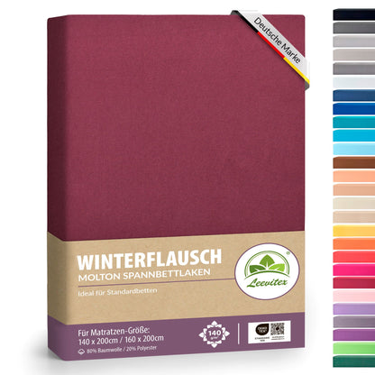 Winterspannbettlaken für 140x200 bis 160x200 cm