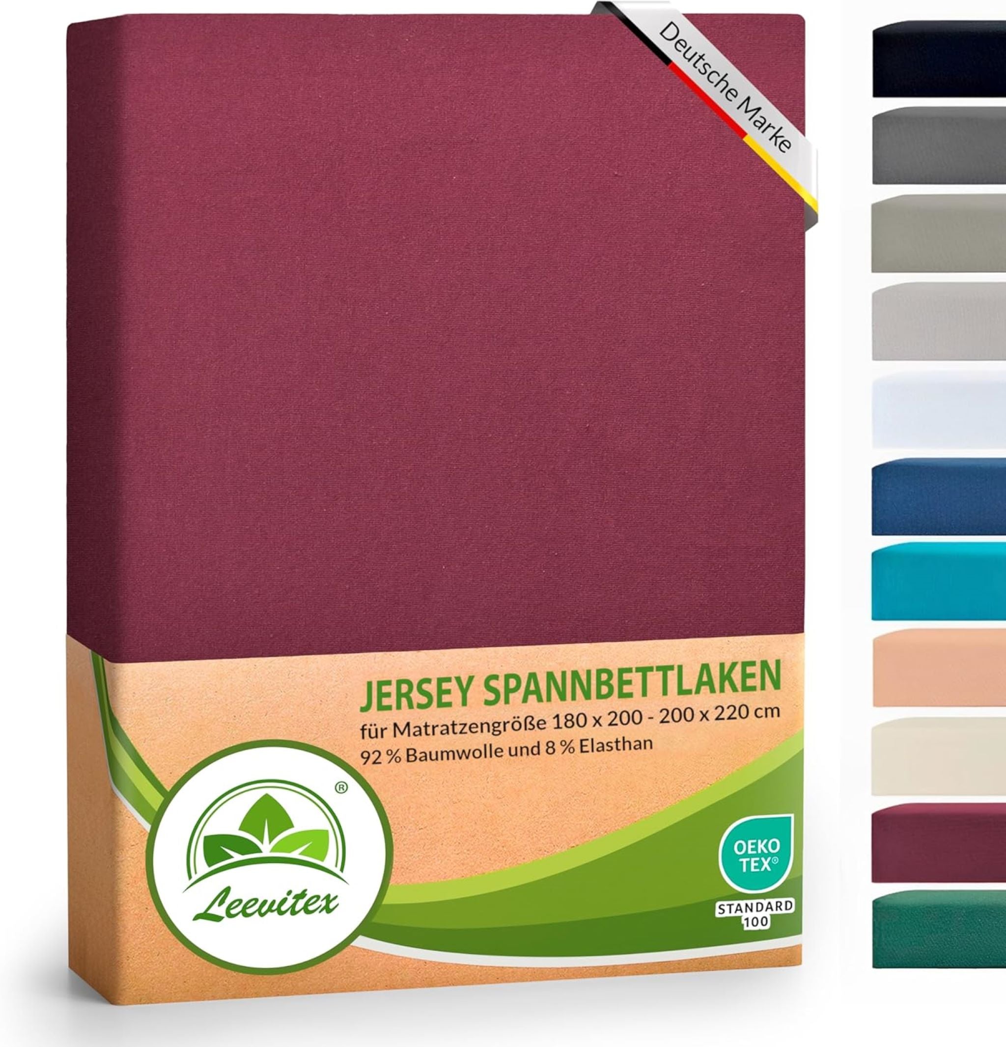 Spannbettlaken für Boxspringbetten 180x200 bis 200x220 cm