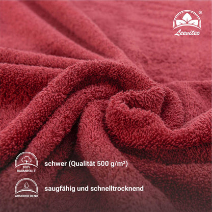 Duschtücher im 2er Set – 100% Baumwolle, 70 x 140 cm, weich und saugfähig