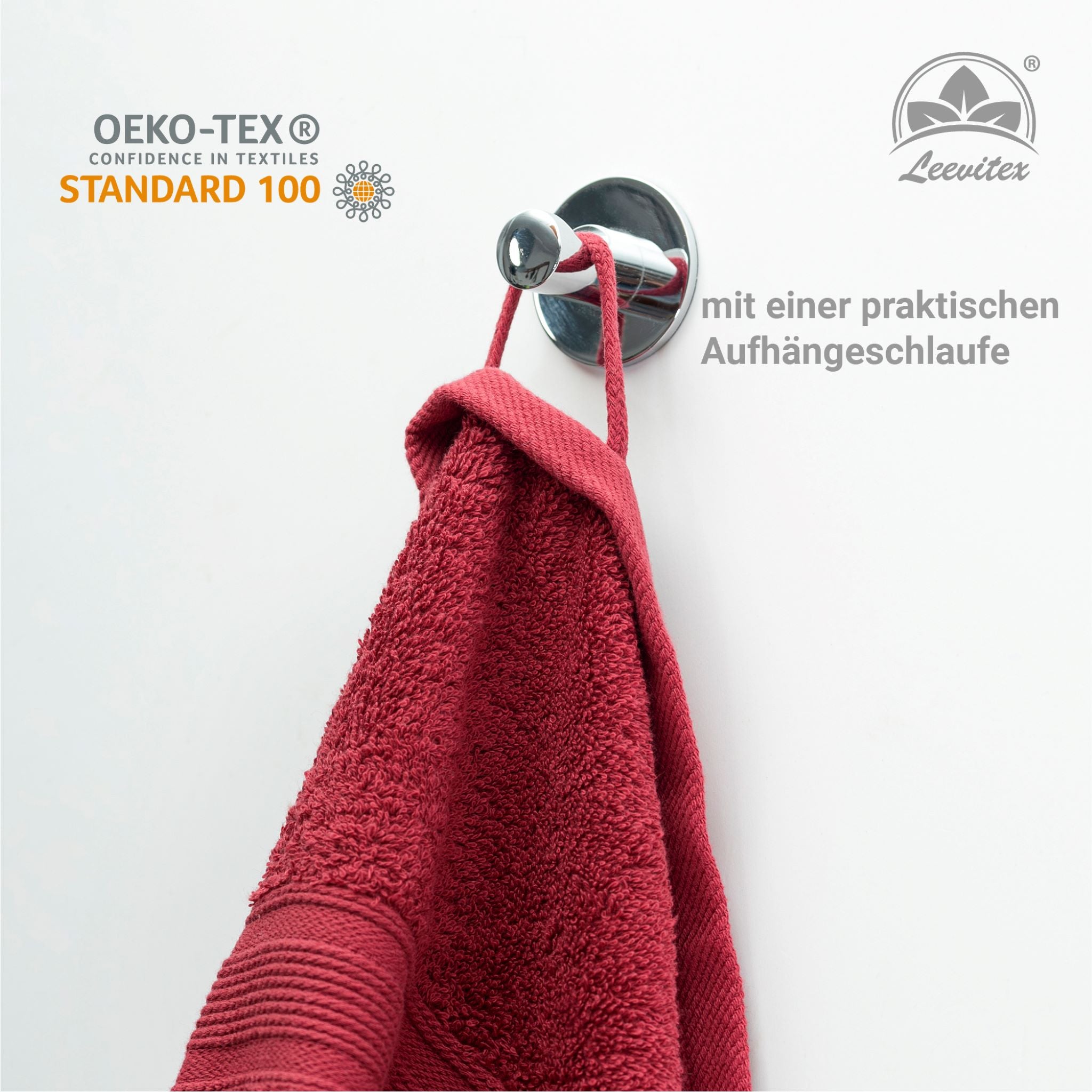 Saunatücher aus 100% Baumwolle im 1er Set – 80 x 200 cm, weich und saugfähig