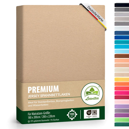 Spannbettlaken für Boxspringbetten 180x200 bis 200x220 cm