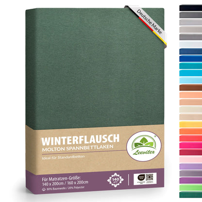 Winterspannbettlaken für 140x200 bis 160x200 cm