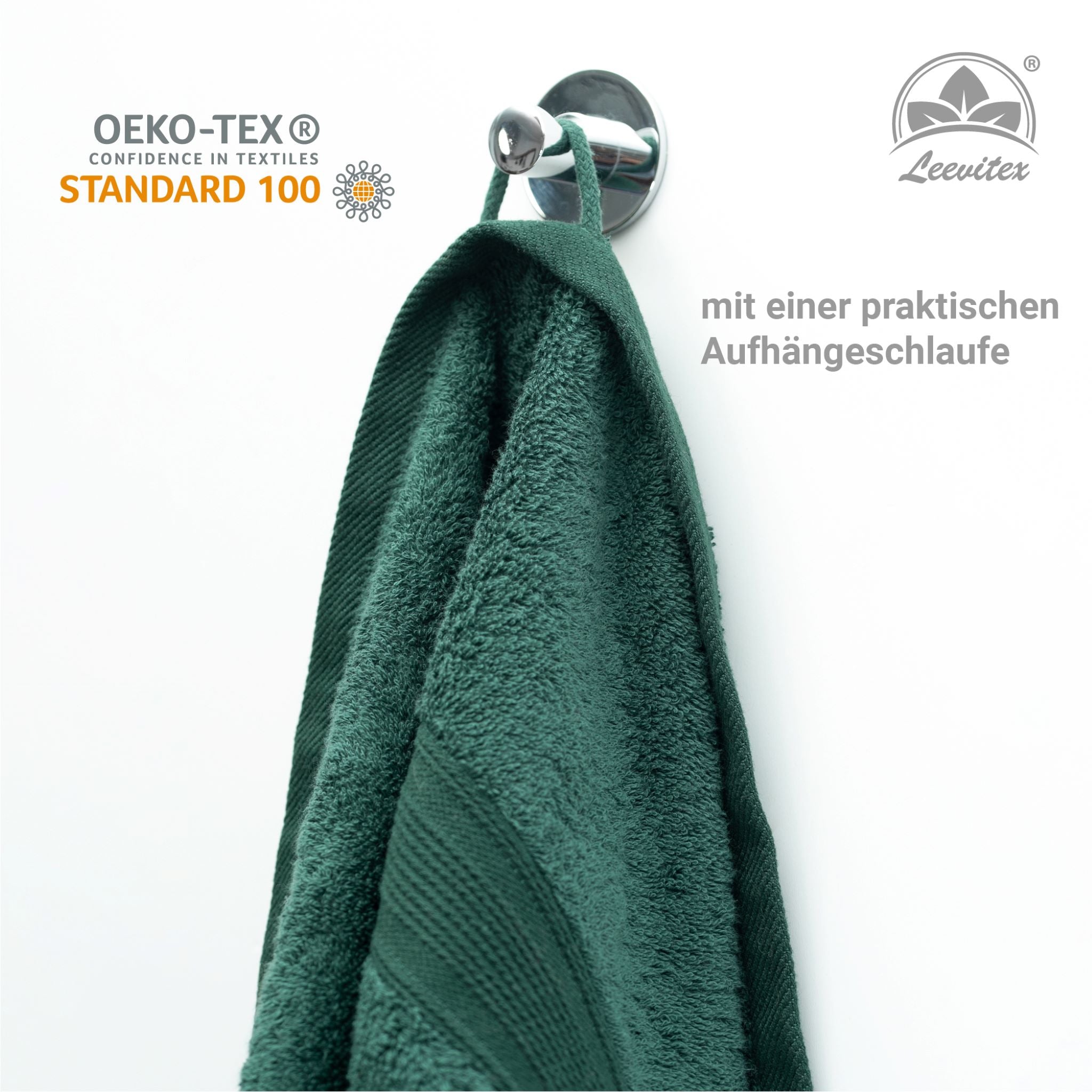 Saunatücher aus 100% Baumwolle im 1er Set – 80 x 200 cm, weich und saugfähig