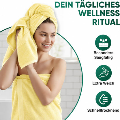 Duschtücher im 2er Set – 100% Baumwolle, 70 x 140 cm, weich und saugfähig