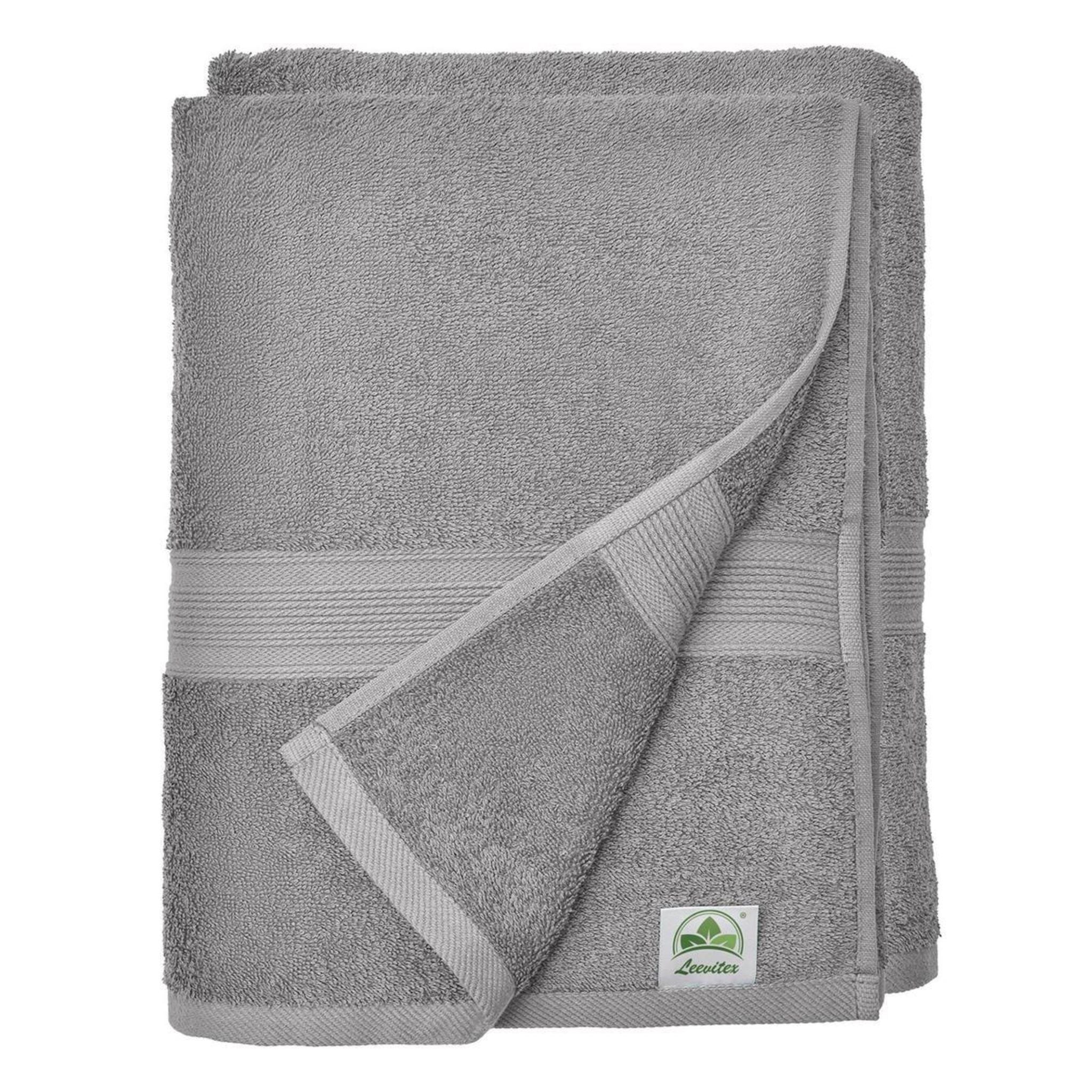 Saunatücher aus 100% Baumwolle im 2er Set – 80 x 200 cm, weich und saugfähig