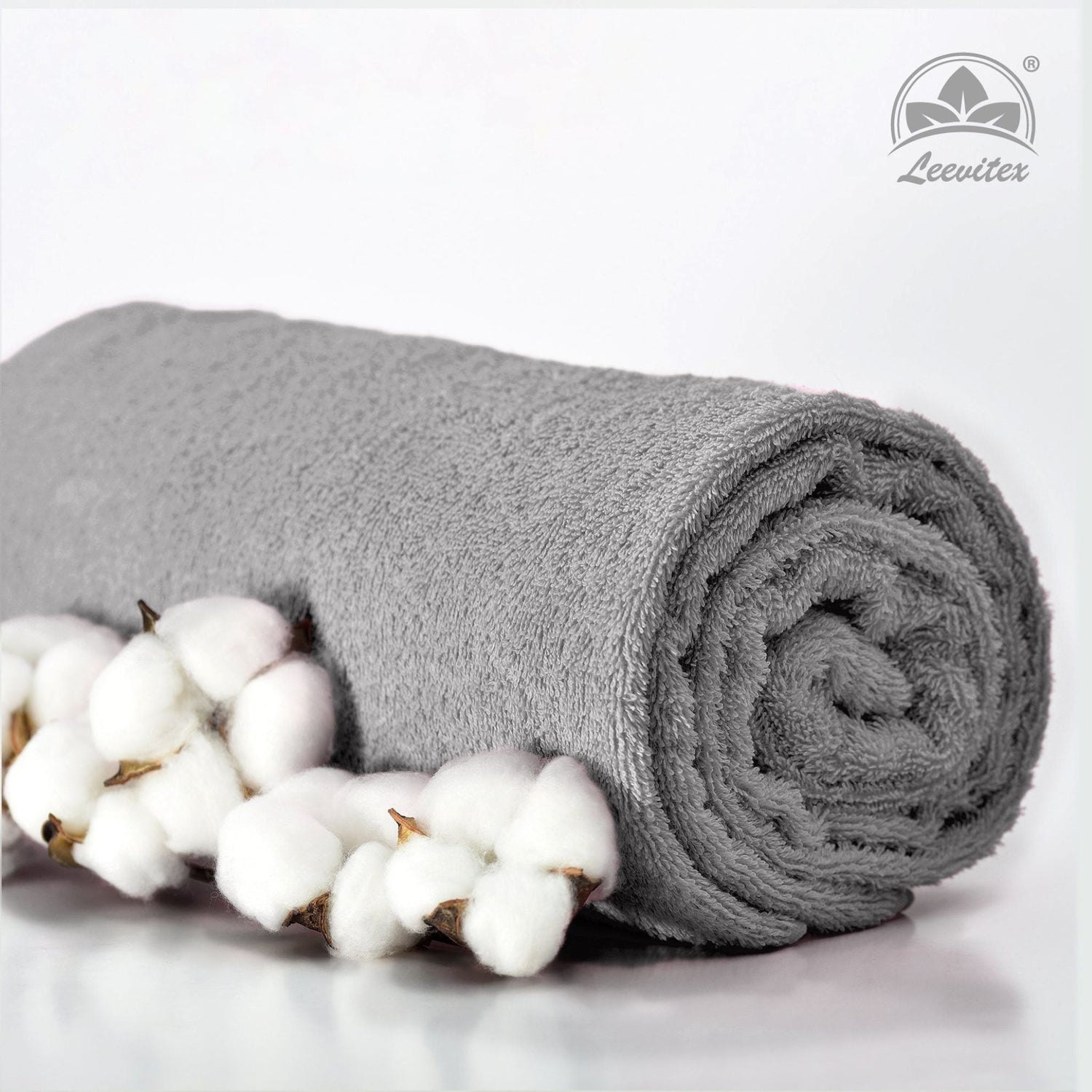 Handtücher von Leevitex – 4er Set, 100% Baumwolle, 50 x 100 cm, weich und saugfähig
