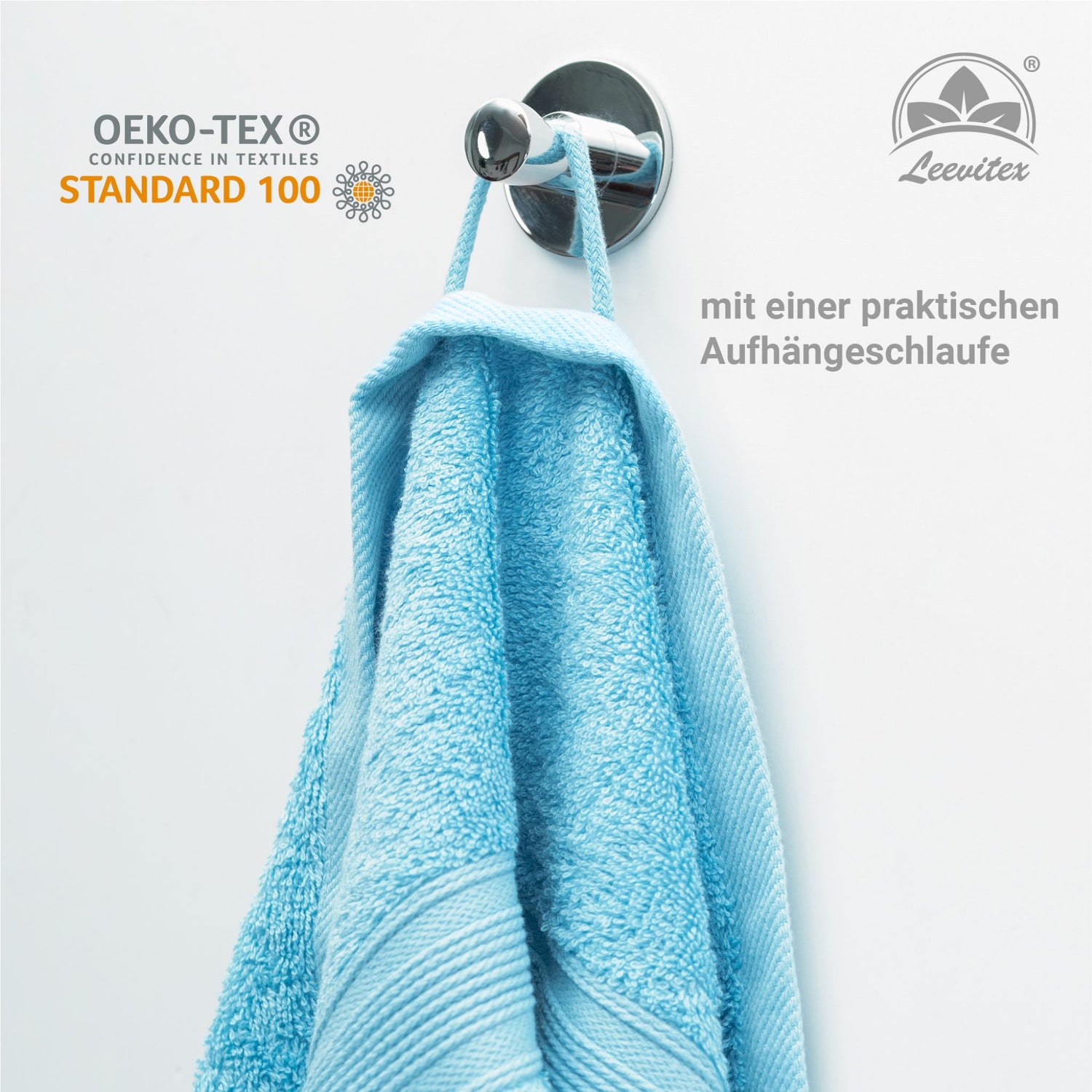 Saunatücher aus 100% Baumwolle im 1er Set – 80 x 200 cm, weich und saugfähig