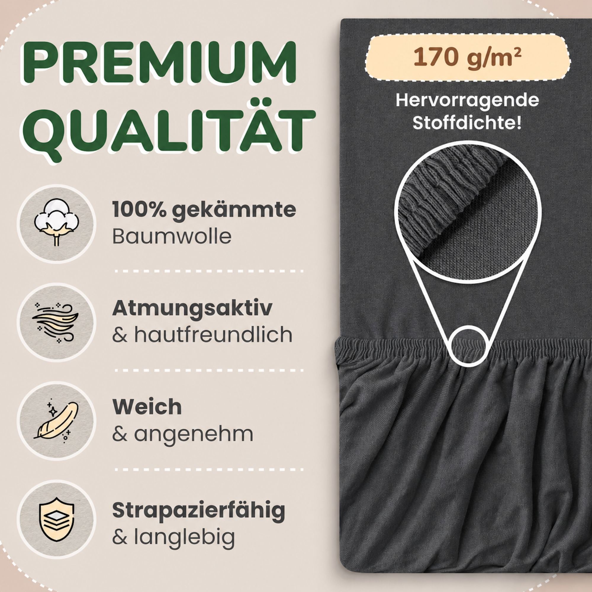 Kinder Spannbettlaken 70 x 140 cm von Leevitex im 1er Pack – 100% Jersey-Baumwolle,