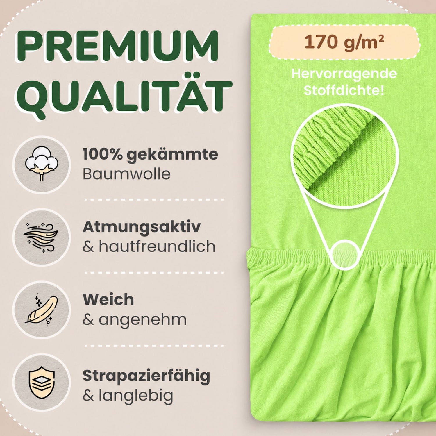 Kinderspannbettlaken von Leevitex im 2er Pack – 100% Jersey-Baumwolle, 70 x 140 cm