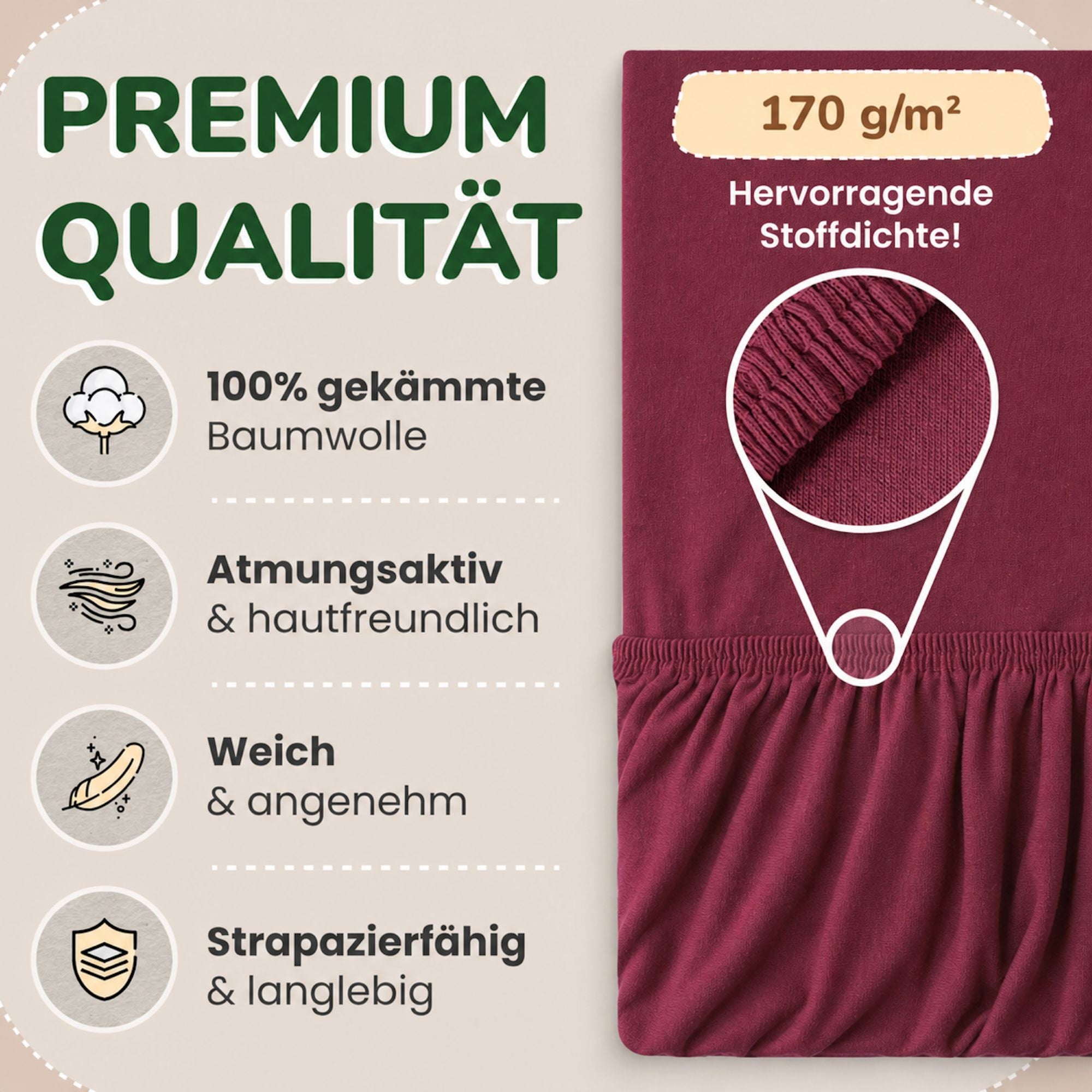 Kinderspannbettlaken von Leevitex im 2er Pack – 100% Jersey-Baumwolle, 70 x 140 cm