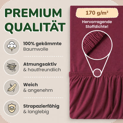 Kinderspannbettlaken von Leevitex im 2er Pack – 100% Jersey-Baumwolle, 70 x 140 cm
