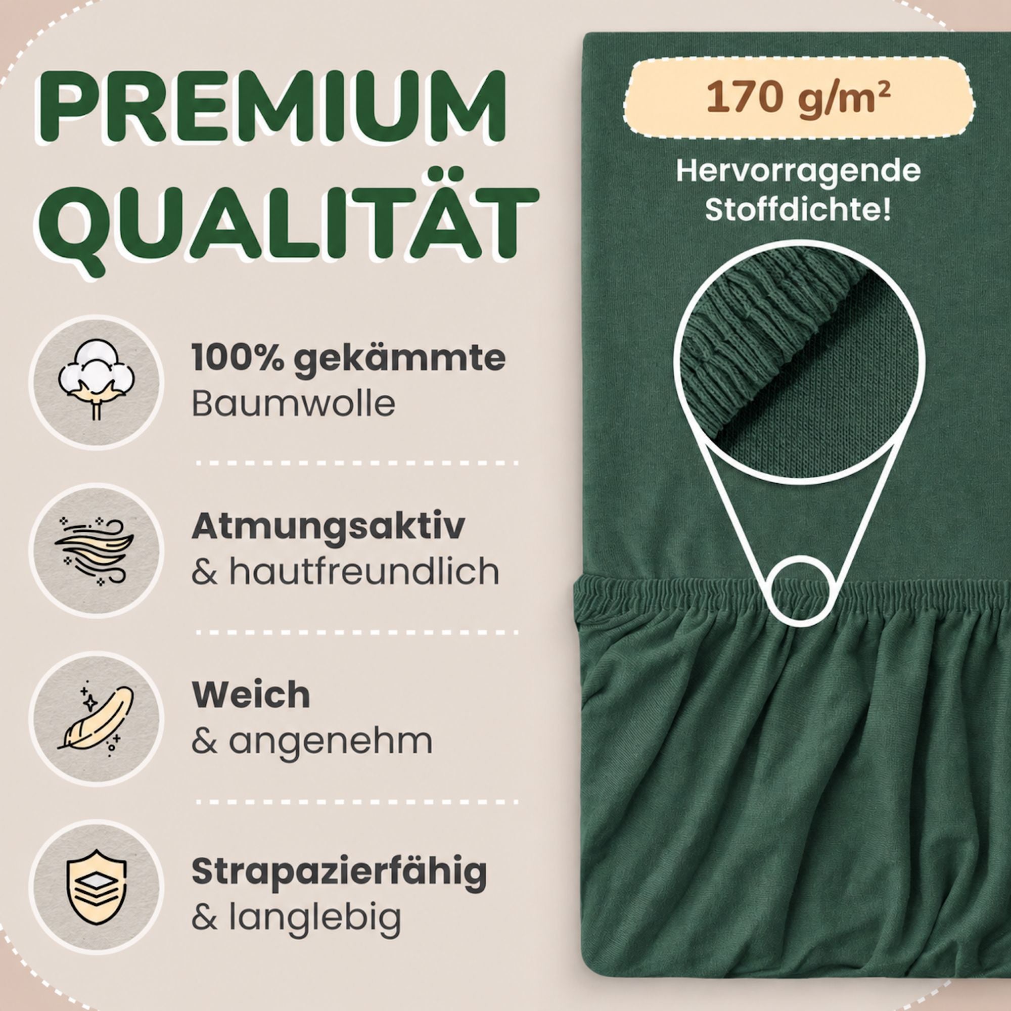 Kinderspannbettlaken von Leevitex im 2er Pack – 100% Jersey-Baumwolle, 70 x 140 cm