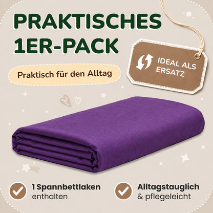 Kinder Spannbettlaken 70 x 140 cm von Leevitex im 1er Pack – 100% Jersey-Baumwolle,