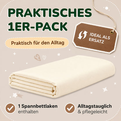 Kinder Spannbettlaken 70 x 140 cm von Leevitex im 1er Pack – 100% Jersey-Baumwolle,