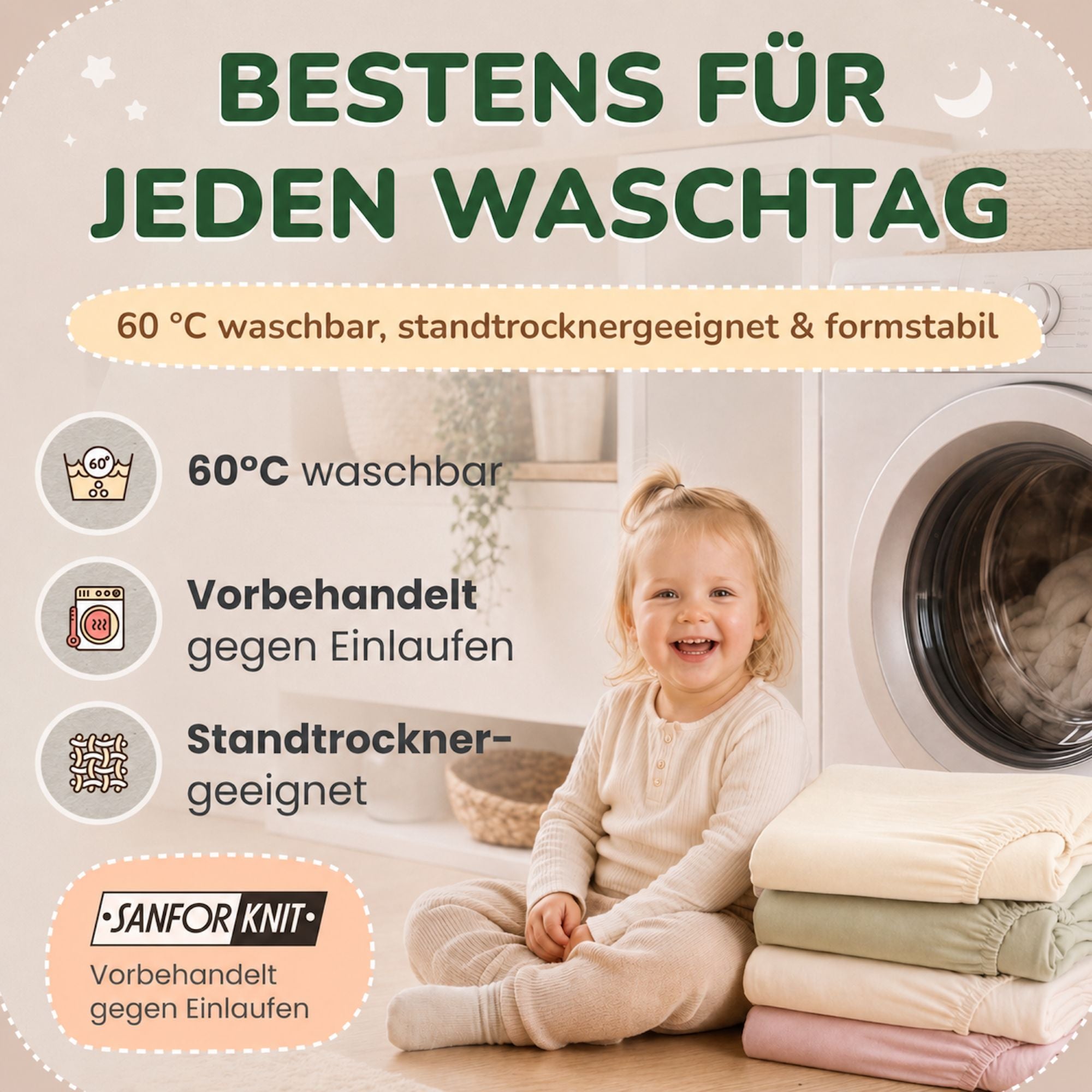 Kinderspannbettlaken von Leevitex im 2er Pack – 100% Jersey-Baumwolle, 70 x 140 cm