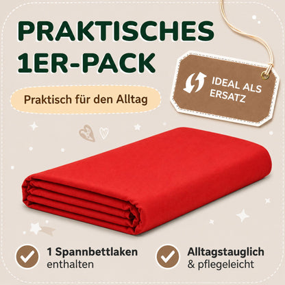 Kinder Spannbettlaken 70 x 140 cm von Leevitex im 1er Pack – 100% Jersey-Baumwolle,