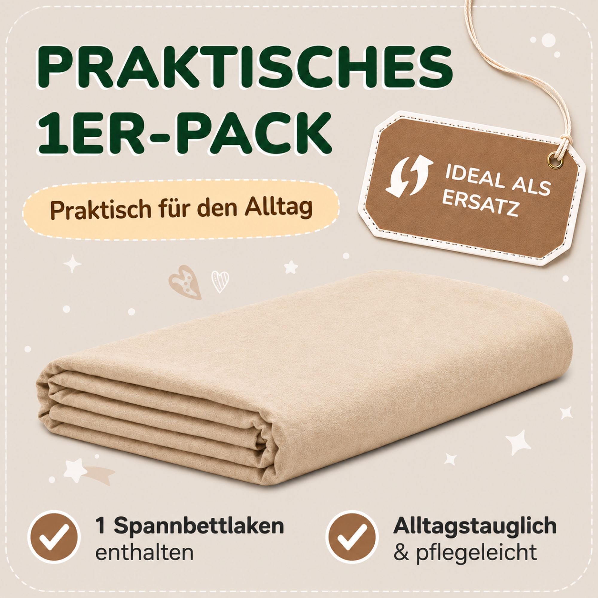Kinder Spannbettlaken 70 x 140 cm von Leevitex im 1er Pack – 100% Jersey-Baumwolle,