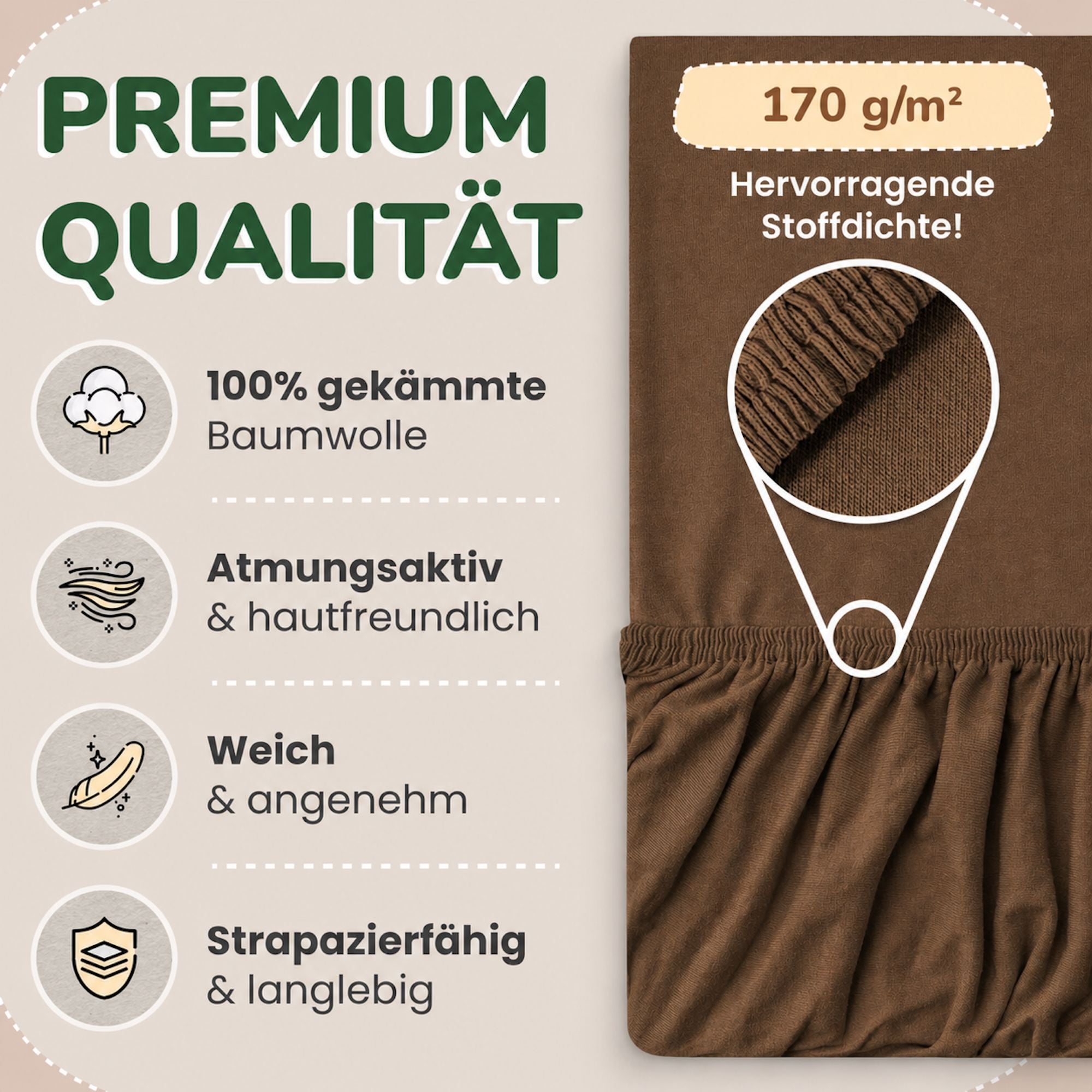 Kinderspannbettlaken von Leevitex im 2er Pack – 100% Jersey-Baumwolle, 70 x 140 cm