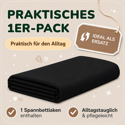 Kinder Spannbettlaken 70 x 140 cm von Leevitex im 1er Pack – 100% Jersey-Baumwolle,