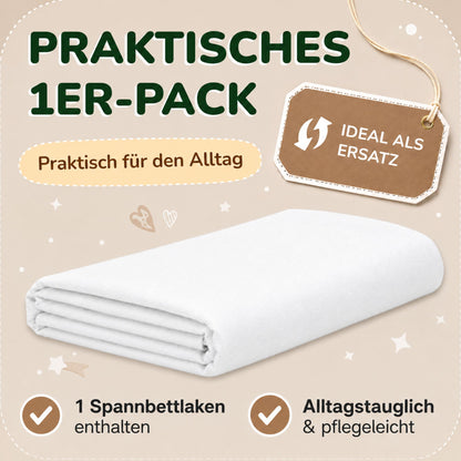 Kinder Spannbettlaken 70 x 140 cm von Leevitex im 1er Pack – 100% Jersey-Baumwolle,