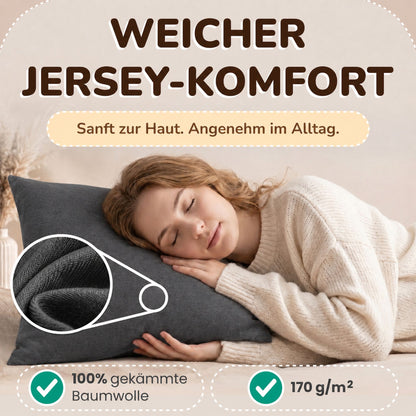 Kissenbezüge 2er Set 40x40 cm - 100% Baumwolle, stilvoll und gemütlich