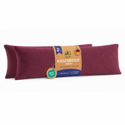 Kissenbezüge 2er Set 40x145 cm - 100% Baumwolle, stilvoll und gemütlich
