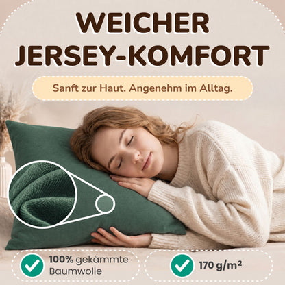 Kissenbezüge 2er Set 40x40 cm - 100% Baumwolle, stilvoll und gemütlich