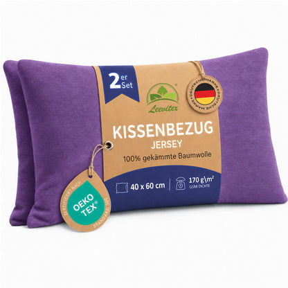 Kissenbezüge 2er Set 40x60 cm - 100% Baumwolle, stilvoll und gemütlich