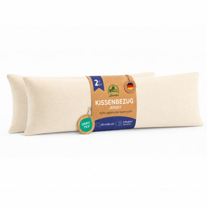 Kissenbezüge 2er Set 40x145 cm - 100% Baumwolle, stilvoll und gemütlich