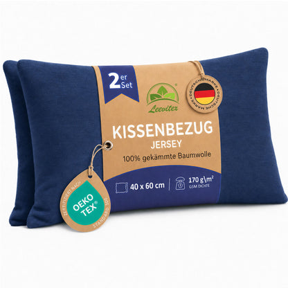 Kissenbezüge 2er Set 40x60 cm - 100% Baumwolle, stilvoll und gemütlich