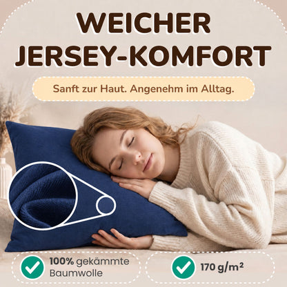 Kissenbezüge 2er Set 40x40 cm - 100% Baumwolle, stilvoll und gemütlich