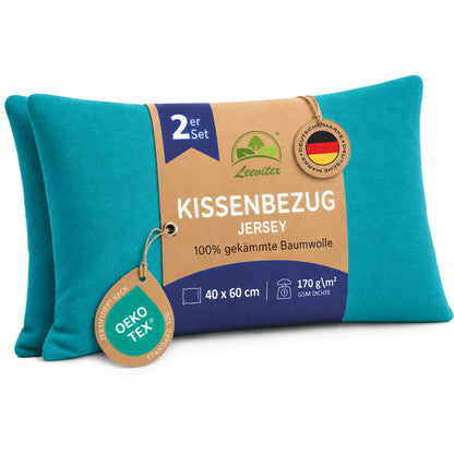 Kissenbezüge 2er Set 40x60 cm - 100% Baumwolle, stilvoll und gemütlich