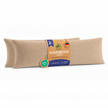 Kissenbezüge 2er Set 40x145 cm - 100% Baumwolle, stilvoll und gemütlich