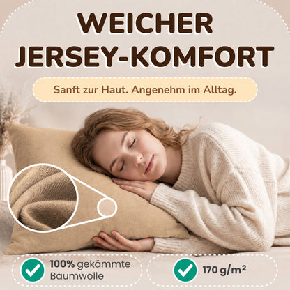 Kissenbezüge 2er Set 40x80 cm - 100% Baumwolle, stilvoll und gemütlich