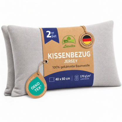 Kissenbezüge 2er Set 40x60 cm - 100% Baumwolle, stilvoll und gemütlich