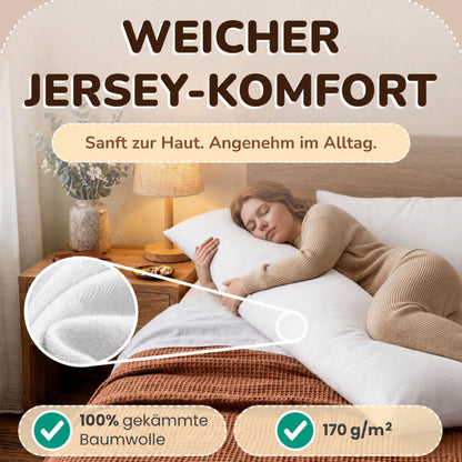 Kissenbezüge 2er Set 40x145 cm - 100% Baumwolle, stilvoll und gemütlich