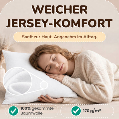 Kissenbezüge 2er Set 80x80 cm - 100% Baumwolle, stilvoll und gemütlich