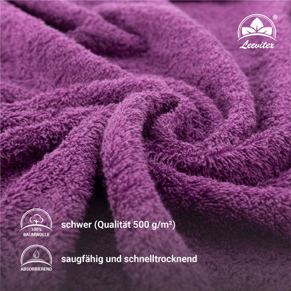 Saunatücher aus 100% Baumwolle im 1er Set – 80 x 200 cm, weich und saugfähig