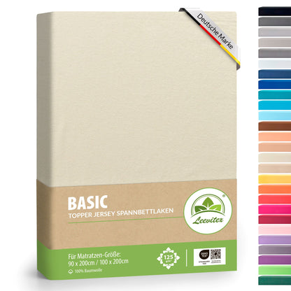 Topper Spannbettlaken 90x200 bis 100x200 / 220 cm